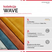 Tkanina Wave 8 jasny brąz