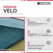 Tkanina Velo 631 niebieski oceaniczny